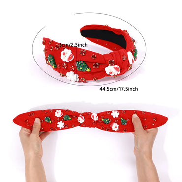 Women'S Cute Christmas Tree Santa Claus Plastic Hair Band