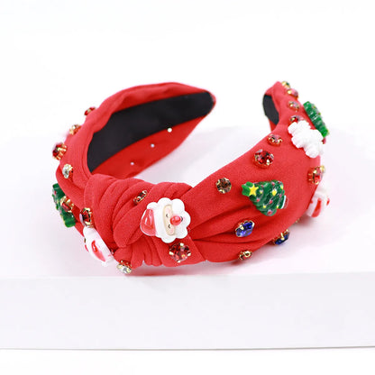 Women'S Cute Christmas Tree Santa Claus Plastic Hair Band