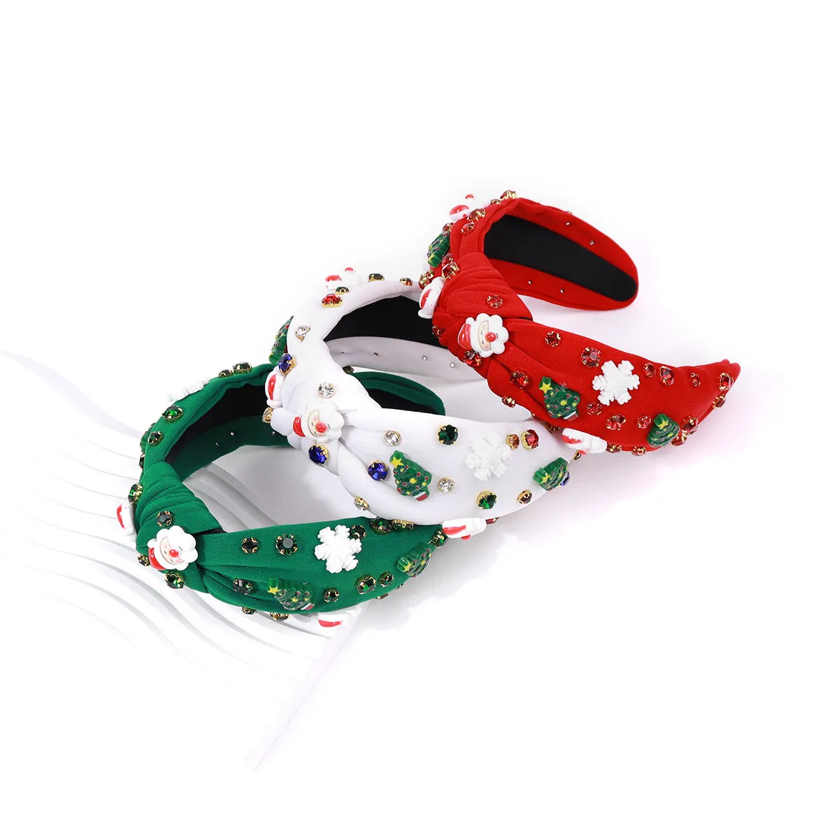 Women'S Cute Christmas Tree Santa Claus Plastic Hair Band