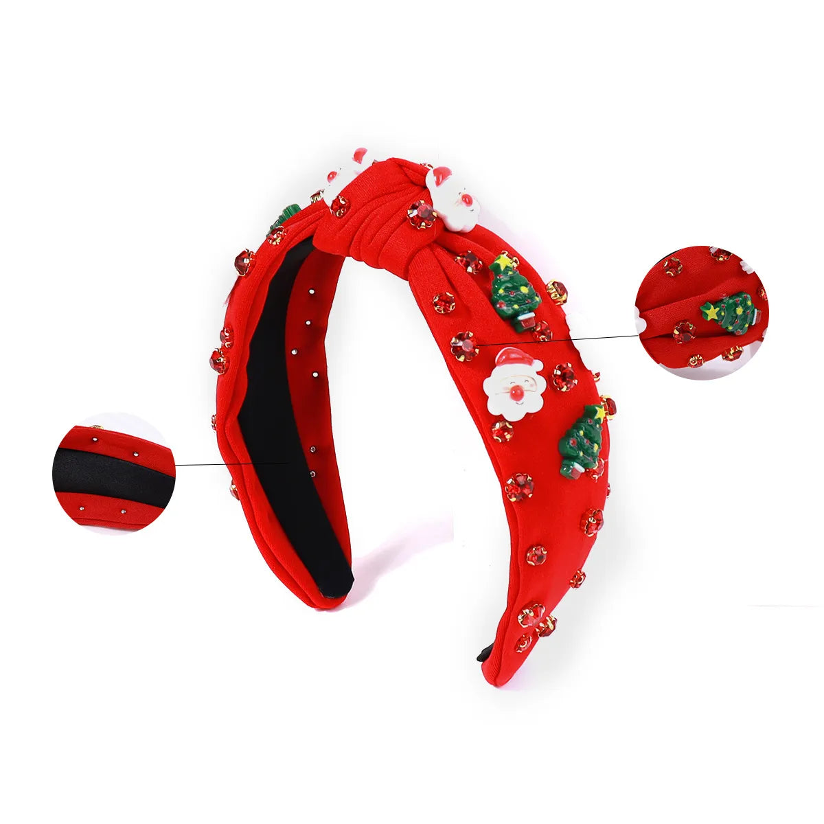 Women'S Cute Christmas Tree Santa Claus Plastic Hair Band