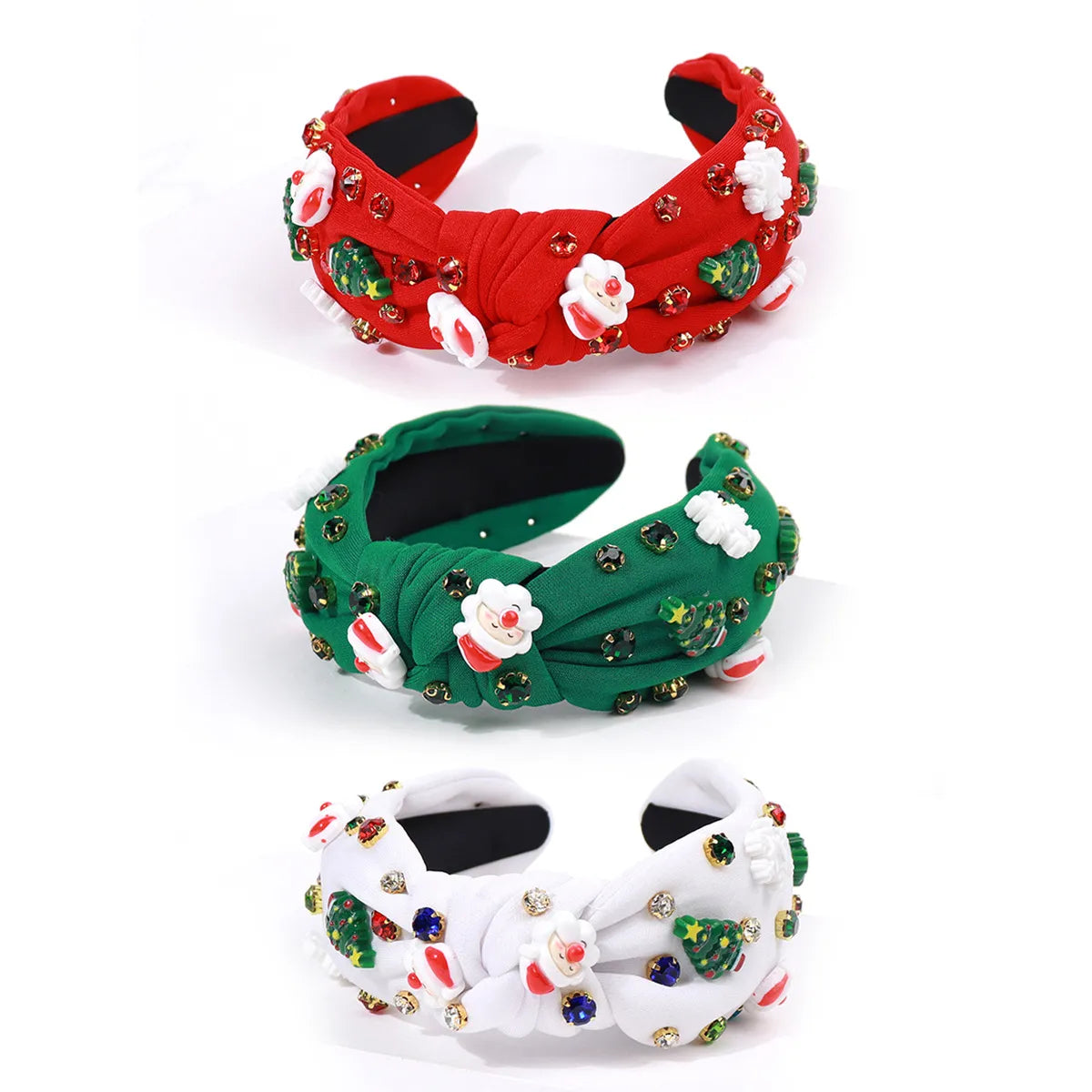 Women'S Cute Christmas Tree Santa Claus Plastic Hair Band