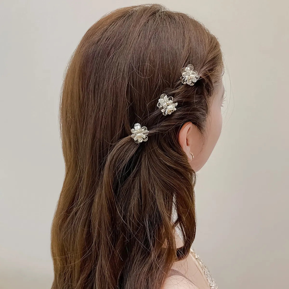 Women'S Cute Flower Bow Knot Plastic Hair Claws