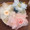 Women'S Cute Lady Sweet Flower Arylic Cloth Hair Claws