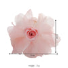 Women'S Cute Lady Sweet Flower Arylic Cloth Hair Claws