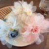 Women'S Cute Lady Sweet Flower Arylic Cloth Hair Claws
