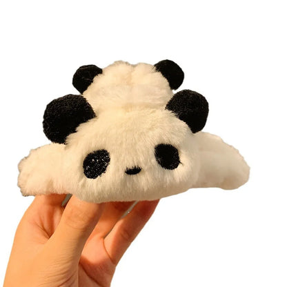 Women'S Cute Panda Plush Hair Claws