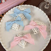 Women'S Cute Romantic Bow Knot Cloth Lace Hair Clip