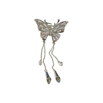 Women'S Cute Simple Style Butterfly Alloy Inlay Artificial Rhinestones Hair Clip