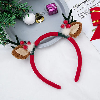 Women'S Cute Sweet Antlers Plush Hair Band