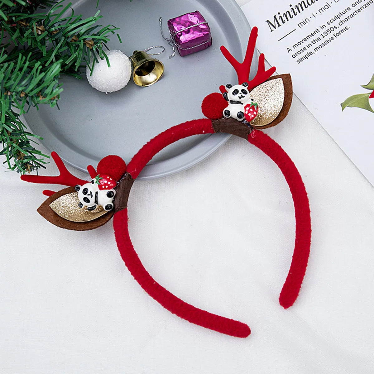 Women'S Cute Sweet Antlers Plush Hair Band