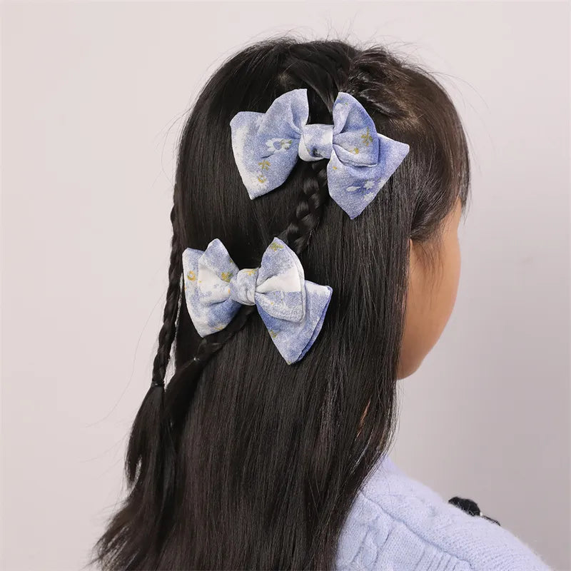 Women'S Cute Sweet Bow Knot Alloy Cloth Hair Clip