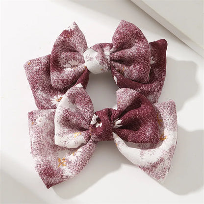 Women'S Cute Sweet Bow Knot Alloy Cloth Hair Clip