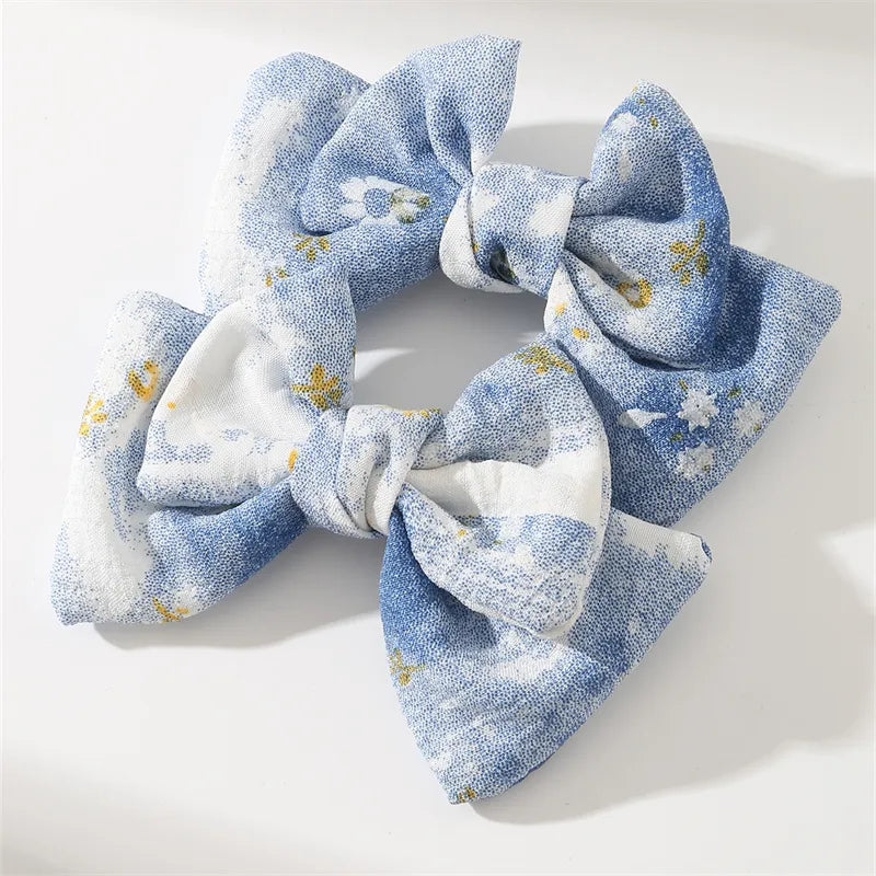 Women'S Cute Sweet Bow Knot Alloy Cloth Hair Clip