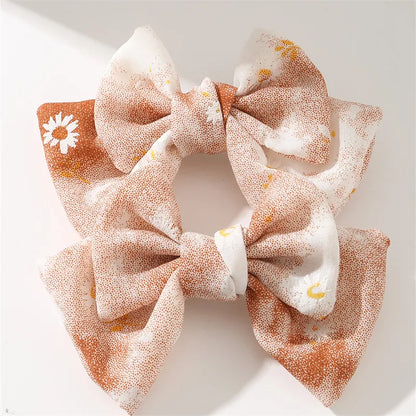 Women'S Cute Sweet Bow Knot Alloy Cloth Hair Clip