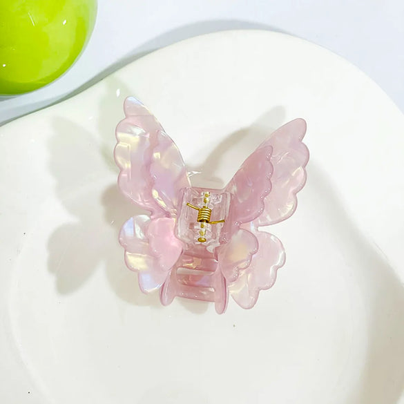 Women'S Cute Sweet Butterfly Arylic Alloy Hair Claws