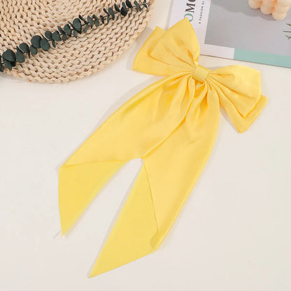 Women'S Cute Sweet Korean Style Bow Knot Cloth Hair Clip