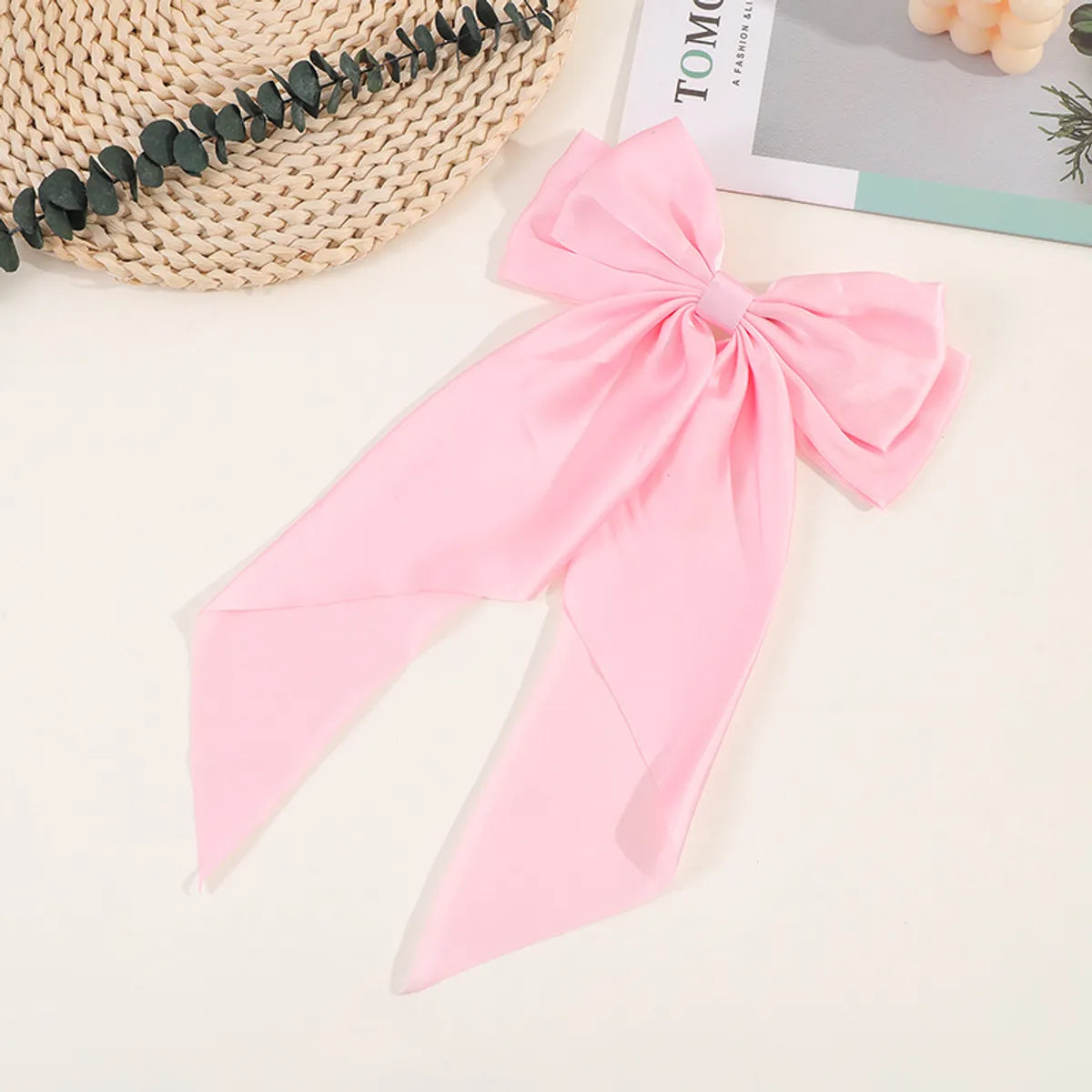 Women'S Cute Sweet Korean Style Bow Knot Cloth Hair Clip