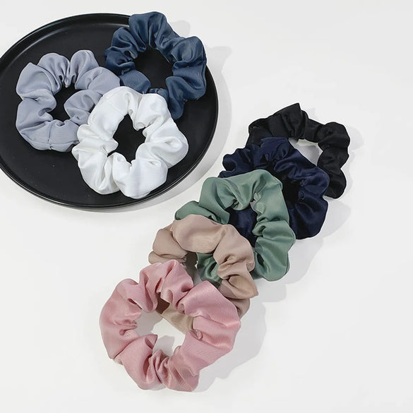 Women'S Cute Sweet Solid Color Cloth Hair Tie