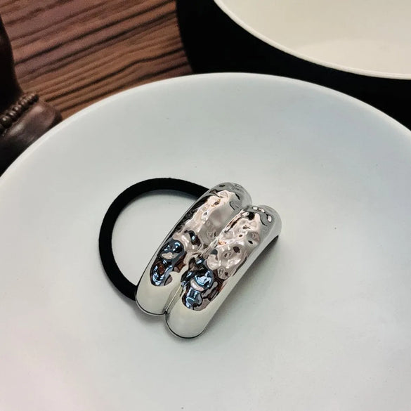 Women'S Cute Vintage Style Sweet Asymmetrical Alloy Hair Tie