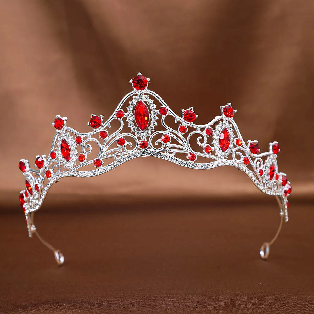 Women'S Elegant Bridal Streetwear Geometric Crown Alloy Plating Inlay Rhinestones Hair Band Crown