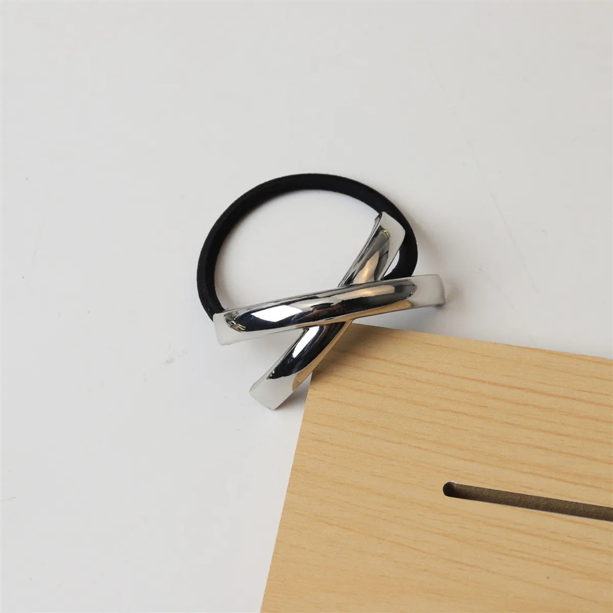 Women'S Elegant Classic Style Bow Knot Alloy Hair Tie