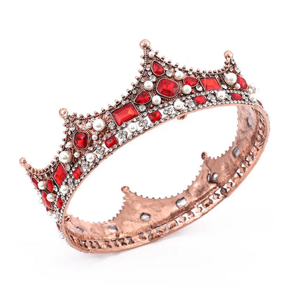 Women'S Elegant Crown Alloy Inlay Rhinestones Crown