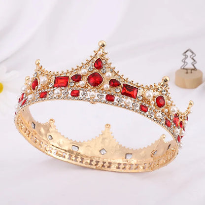 Women'S Elegant Crown Alloy Inlay Rhinestones Crown