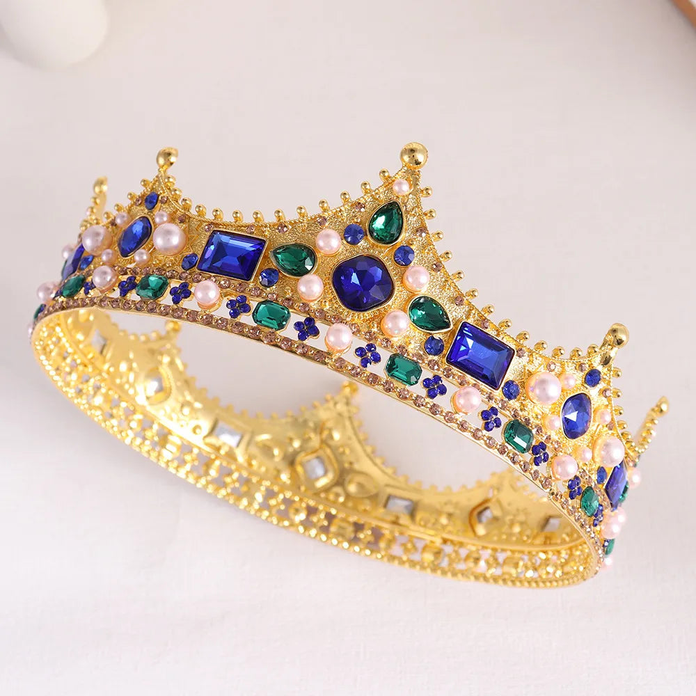 Women'S Elegant Crown Alloy Inlay Rhinestones Crown