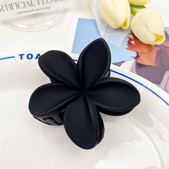 Women'S Elegant Flower Plastic Resin Hair Claws