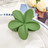 Women'S Elegant Flower Plastic Resin Hair Claws