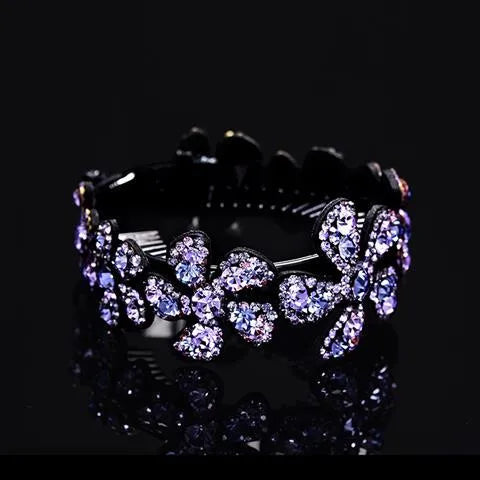 Women'S Elegant Flower Rhinestone Hair Clip