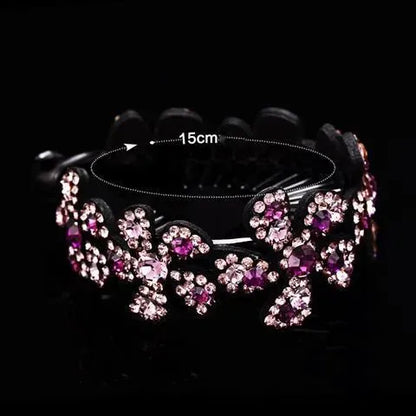 Women'S Elegant Flower Rhinestone Hair Clip