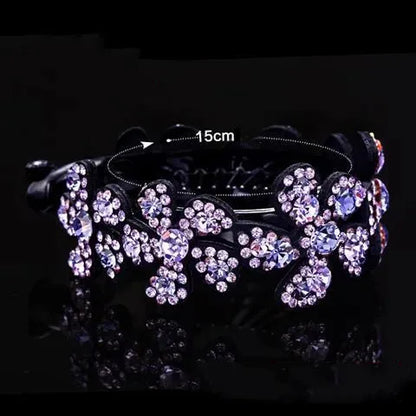 Women'S Elegant Flower Rhinestone Hair Clip