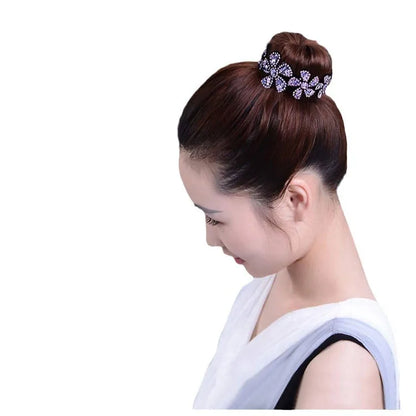 Women'S Elegant Flower Rhinestone Hair Clip