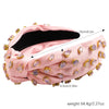 Women'S Elegant Glam Cute Solid Color Plastic Fabric Inlay Rhinestones Hair Band