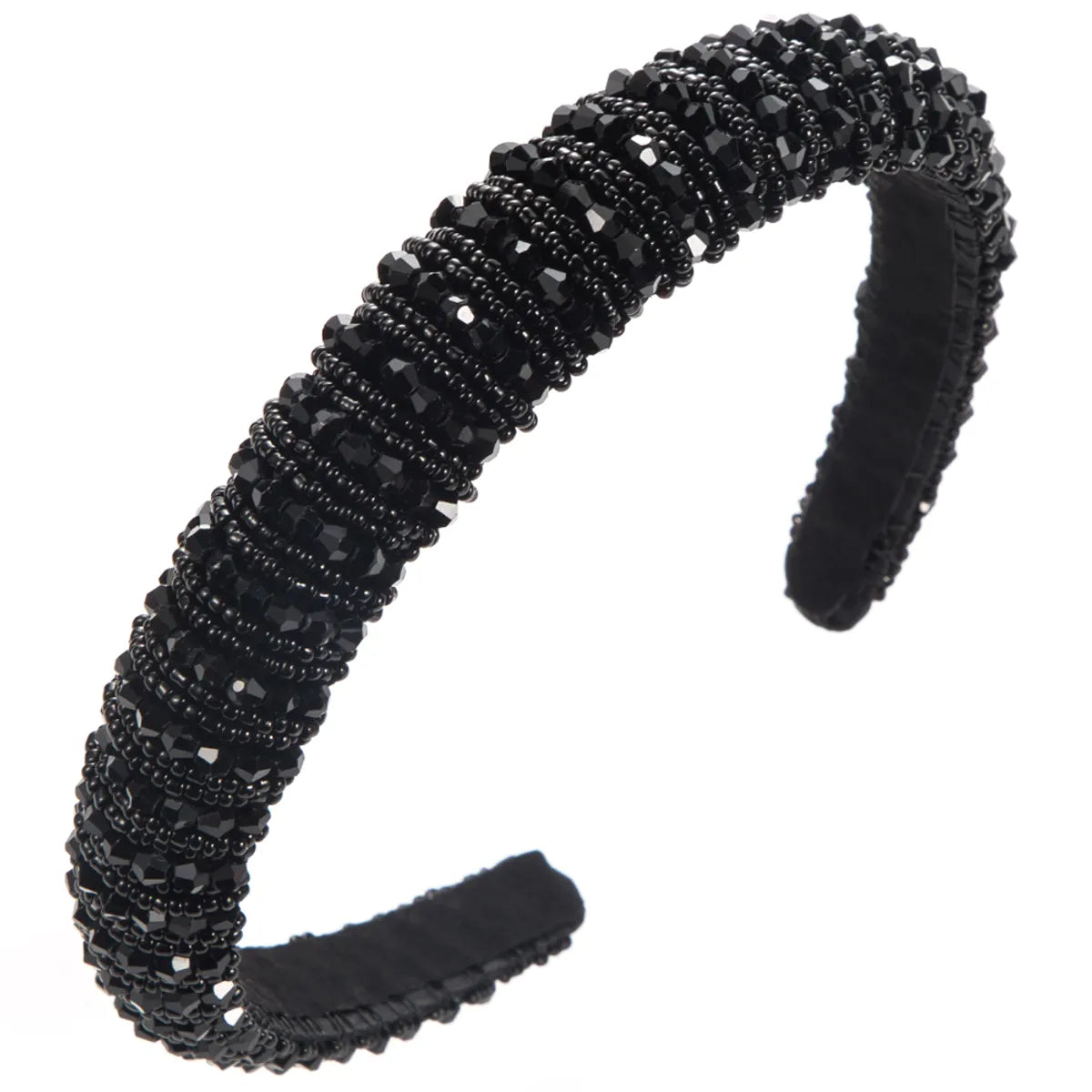 Women'S Elegant Glam Geometric Artificial Crystal Cloth Beaded Inlay Artificial Crystal Beads Hair Band