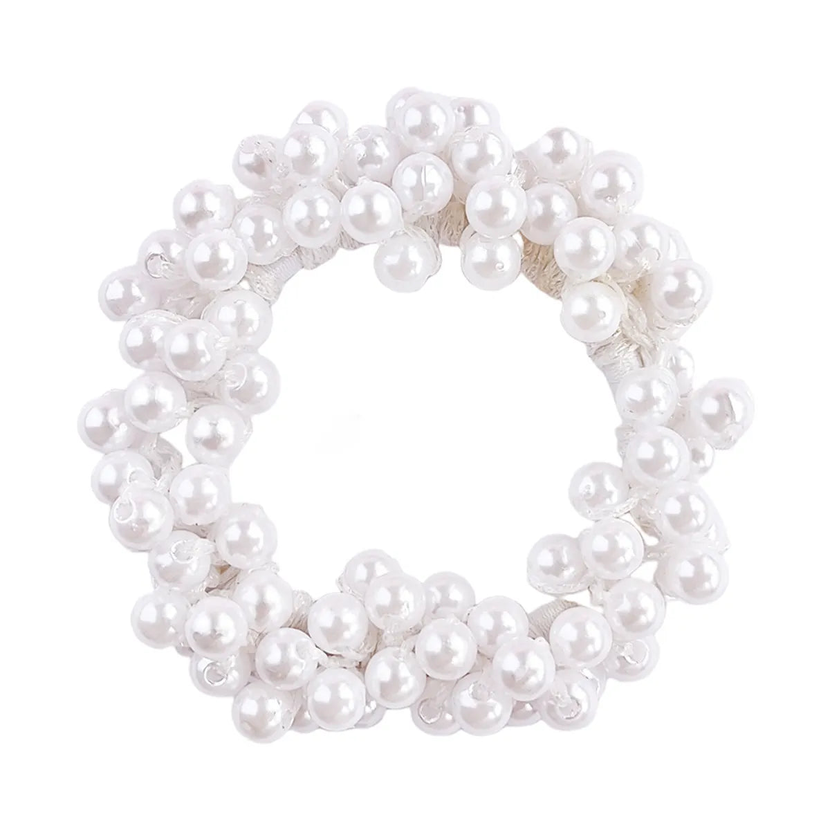 Women'S Elegant Lady Geometric Artificial Pearl Hair Tie