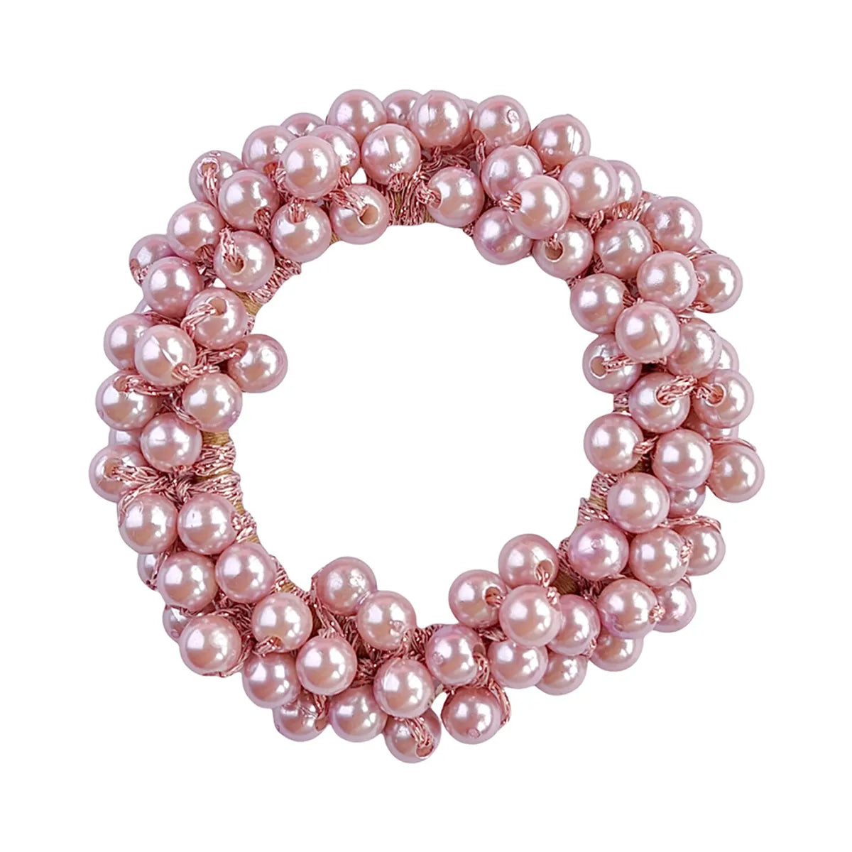 Women'S Elegant Lady Geometric Artificial Pearl Hair Tie