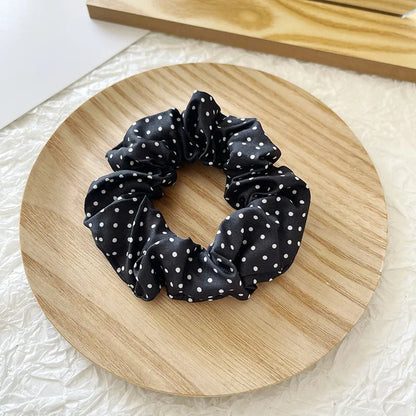 Women'S Elegant Lady Plaid Cloth Hair Tie