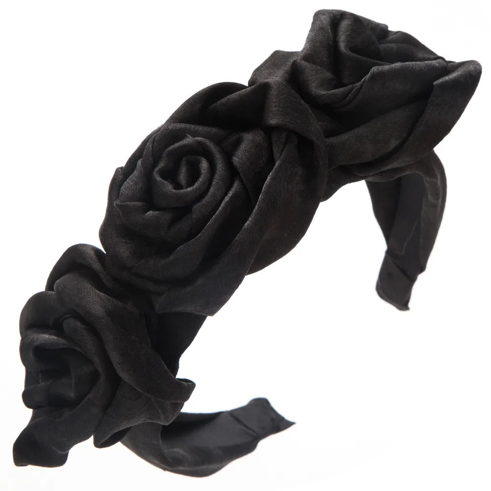 Women'S Elegant Modern Style Color Block Alloy Cloth Flowers Hair Band