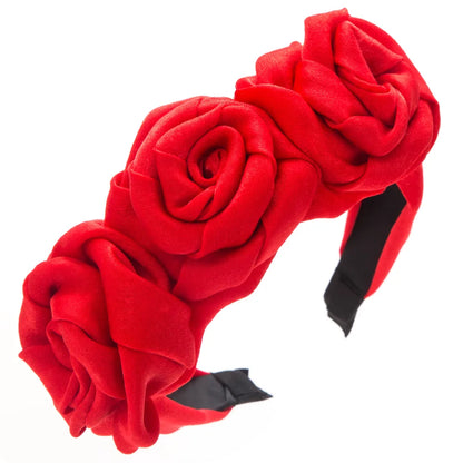 Women'S Elegant Modern Style Color Block Alloy Cloth Flowers Hair Band