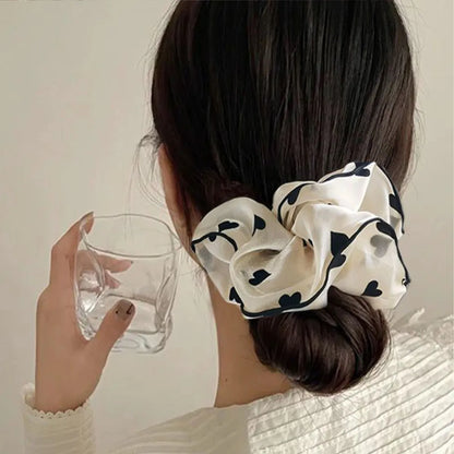 Women'S Elegant Polka Dots Nylon Hair Tie