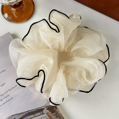 Women'S Elegant Romantic Solid Color Chiffon Hair Tie