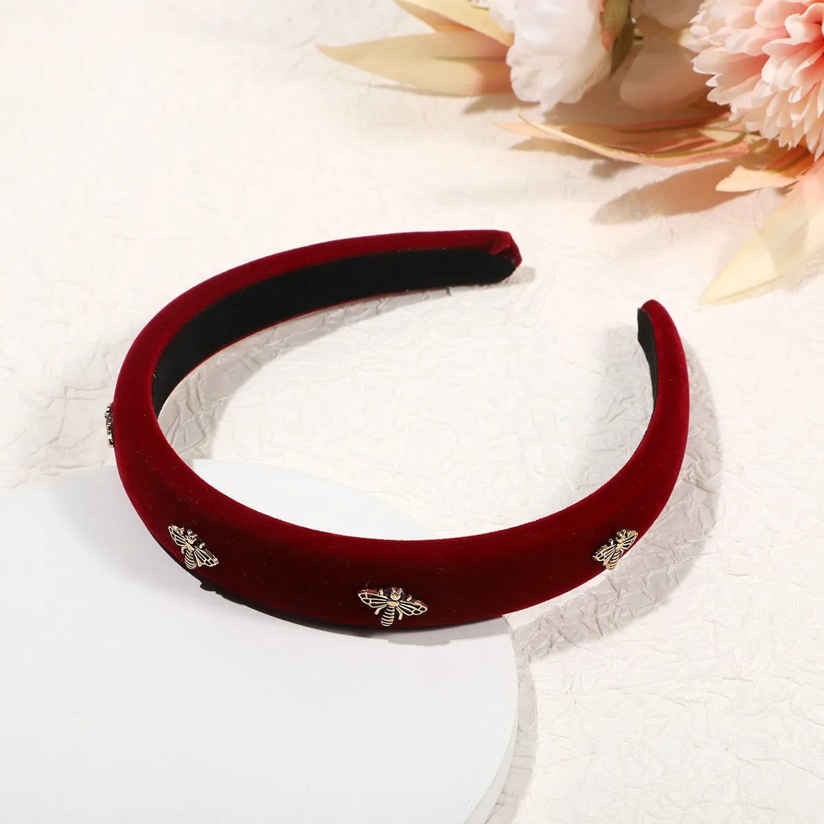 Women'S Elegant Simple Style Bee Flannel Hair Band