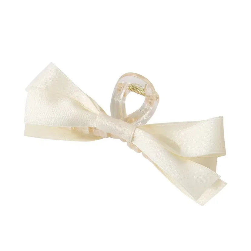 Women'S Elegant Simple Style Bow Knot Arylic Hair Claws