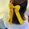 Women'S Elegant Simple Style Bow Knot Silk Hair Clip