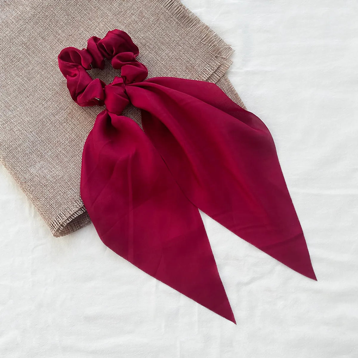 Women'S Elegant Simple Style Solid Color Cloth Hair Tie