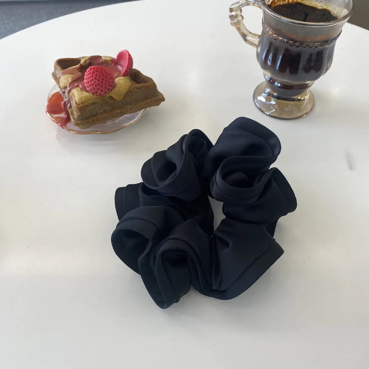 Women'S Elegant Simple Style Solid Color Cloth Pleated Hair Tie