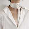 Women'S Elegant Simple Style Solid Color Polyester Silk Scarf