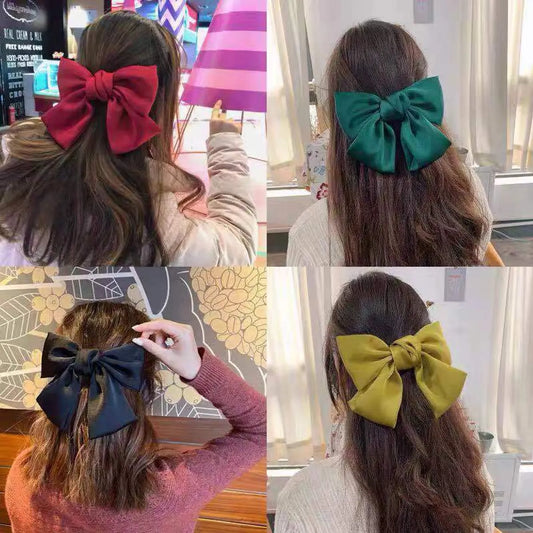 Women'S Elegant Sweet Bow Knot Cloth Hair Clip